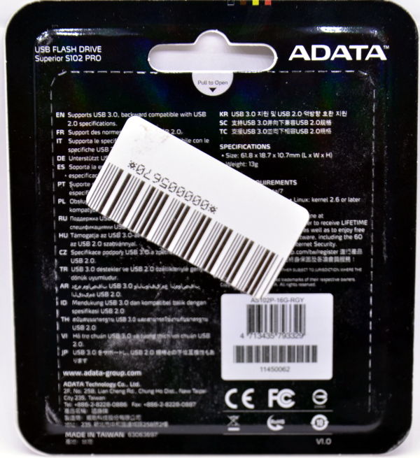 UserBenchmark: Adata S102 Pro USB 3.0 16GB AS102P-16G-RGY