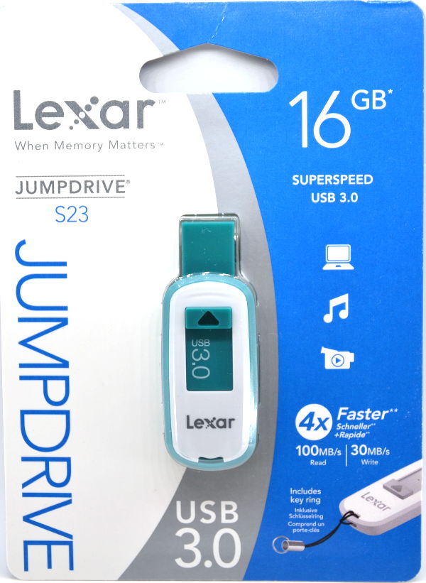 UserBenchmark: Lexar JumpDrive S23 USB 3.0 16GB LJDS23-16GABEU